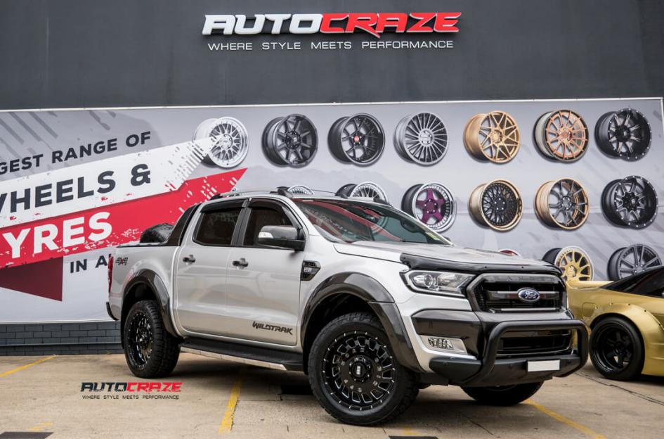 FORD RANGER GD03 GLOSS BLACK MILLED ACCENTS